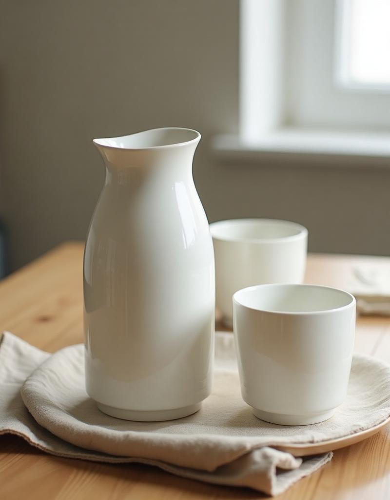 Artisan Stoneware Carafe Set - Handmade ceramics