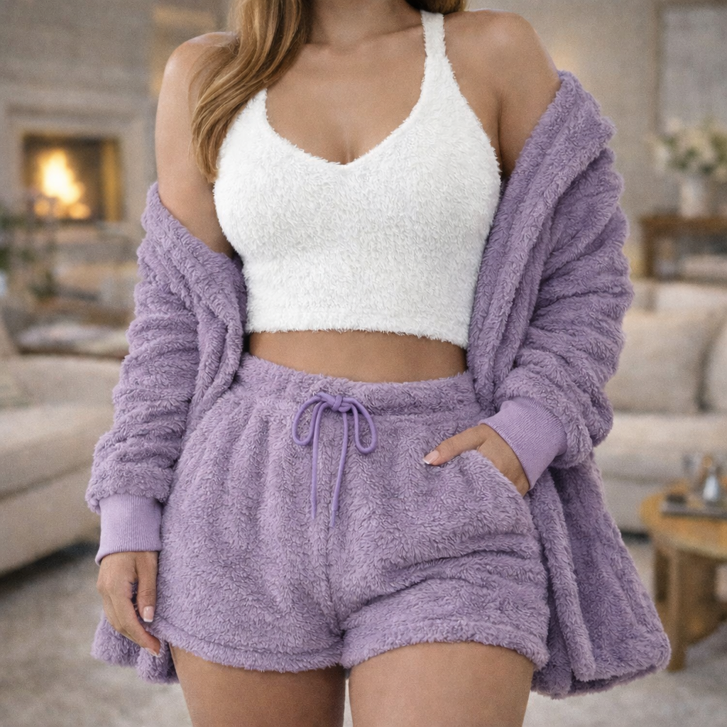 Plush Pyjama Set 3-Piece